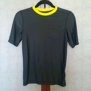 NWOT Old Navy Gray/neon yellow stretch tee shirt L